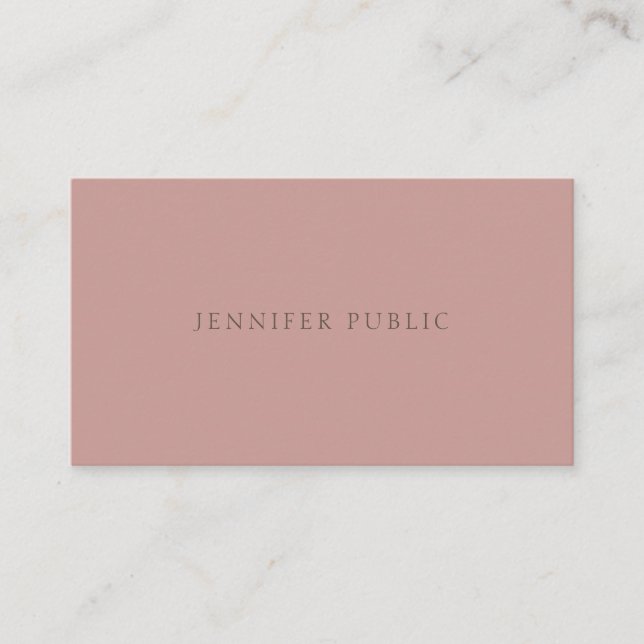Elegant Colours Modern Simple Template Professiona Business Card (Front)