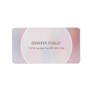 Elegant Colours Professional Modern Simple Templat Label