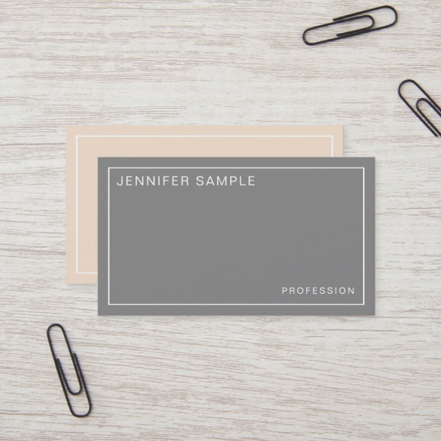 Elegant Colours Professional Stylish Design Modern Business Card (Front/Back In Situ)