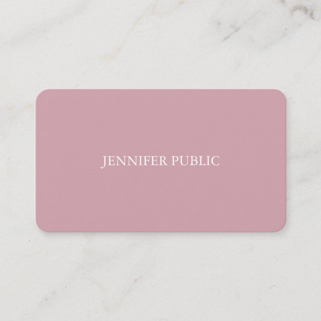 Elegant Colours Professional Trendy Silk Luxury Business Card (Front)