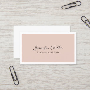 Elegant Colours Simple Stylish Modern Plain Business Card