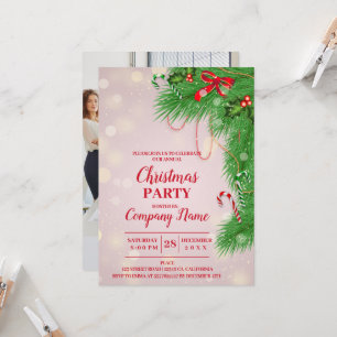 Elegant Company Cocktail Christmas Party Invitatio Invitation