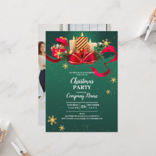 Elegant Company Cocktail Christmas Party Invitation
