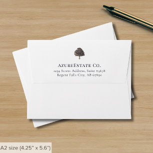 Elegant Company Return Address Note Card Envelope