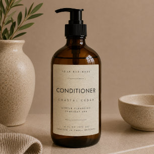 Elegant Conditioner Salon Branding Label