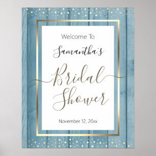 Elegant Confetti Bridal Shower Welcome Sign