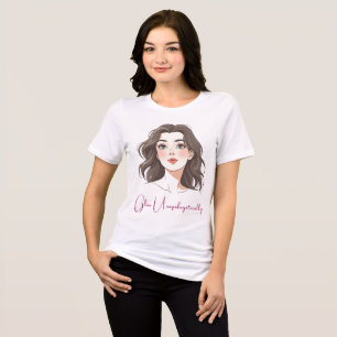 Elegant Confident Woman Portrait Tri-Blend Shirt