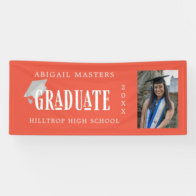 elegant congrats graduate photo  banner (Horizontal)