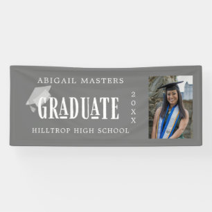 elegant congrats graduate photo banner