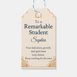 Elegant Congratulations Card for a Remarkable Stud Gift Tags