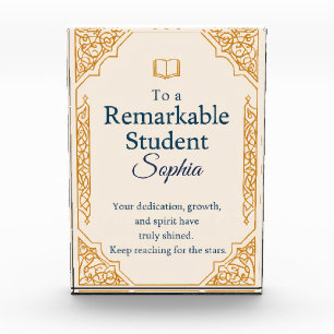 Elegant Congratulations Card for a Remarkable Stud Photo Block