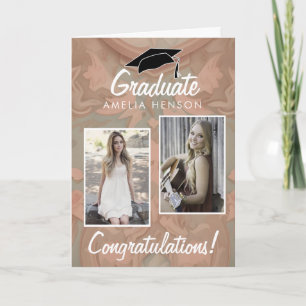 Elegant Congratulations Graduate 2 Photo  Card