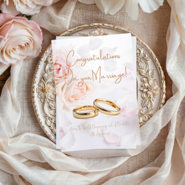 Elegant Congratulations on your Wedding  Card (Creator Uploaded)
