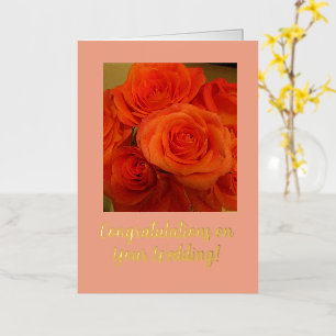 Elegant, Congratulations on your Wedding Foil Greeting Card