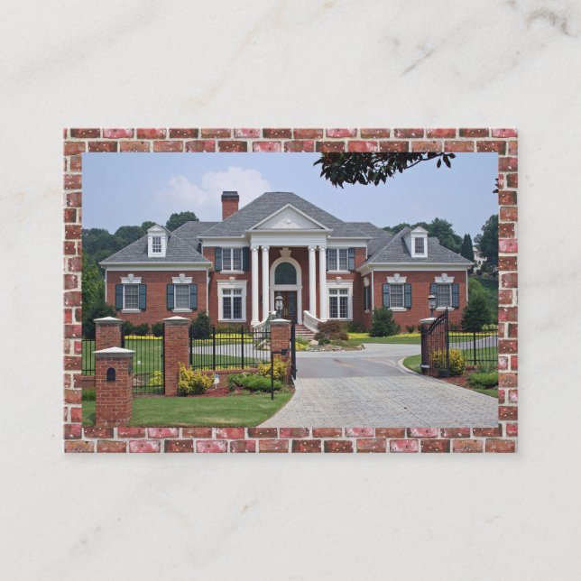 Elegant Construction /  Real Estate Business Card (Front)