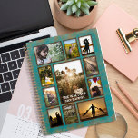 Elegant Copper And Teal Frame Family Photo Planner<br><div class="desc">Keep the good memories while making more amazing memories. There is no better gift than family photo to memorialise those wonderful moments in life. Perfect for Father’s Day, Mother’s Day and end of the year Christmas/ Holiday greetings. If you have any questions or need help with the design please email...</div>