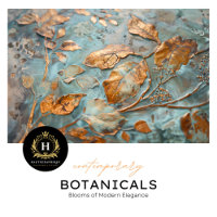 Elegant Copper Botanical Tissue Paper