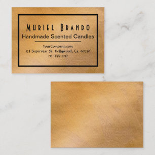 Elegant Copper Candle Company V4 Business Card