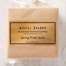 Elegant Copper Candle Company V5 Candle Jar Label