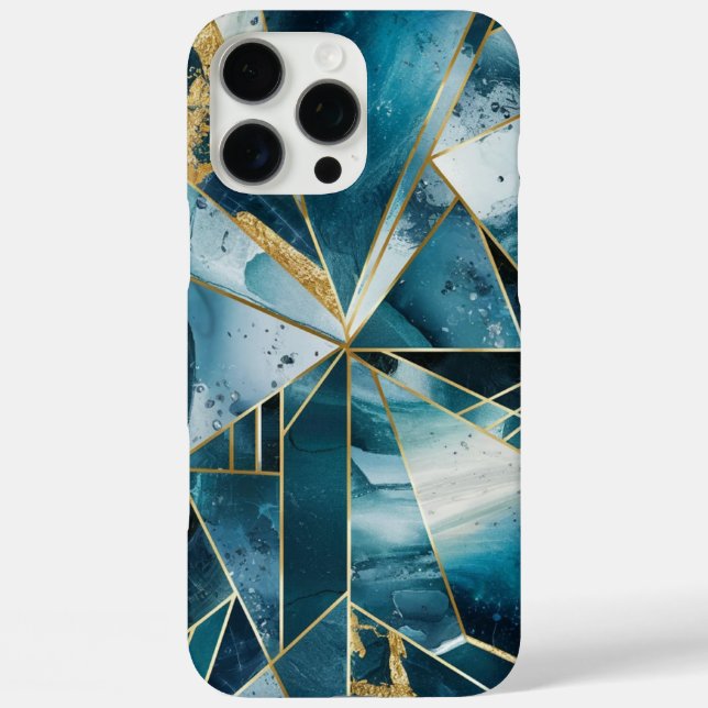 Elegant Copper | Feminine Opulent Teal Gold Case-M Case-Mate iPhone Case (Back)