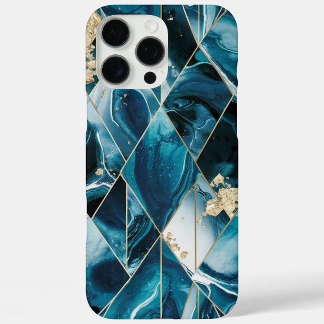 Elegant Copper | Feminine Opulent Teal Gold Case-M Case-Mate iPhone Case (Back)