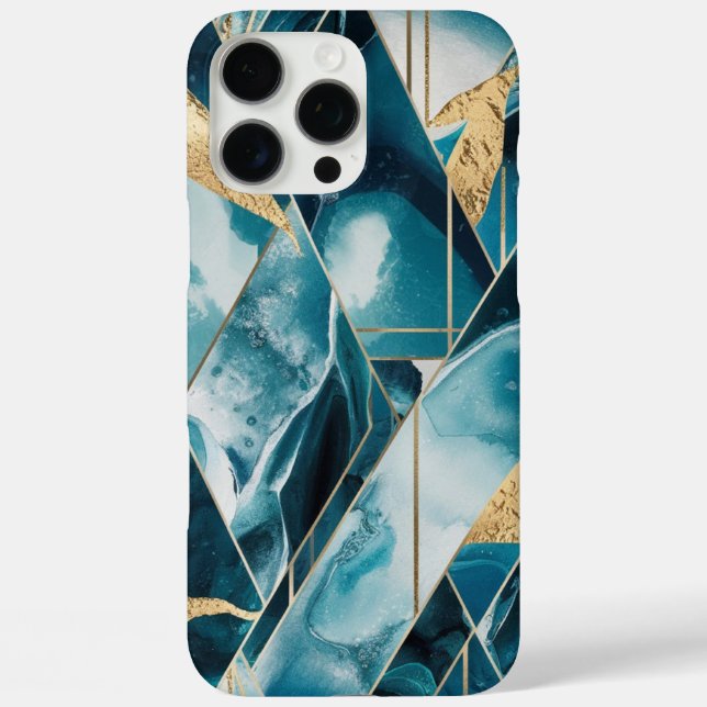 Elegant Copper | Feminine Opulent Teal Gold Case-M Case-Mate iPhone Case (Back)