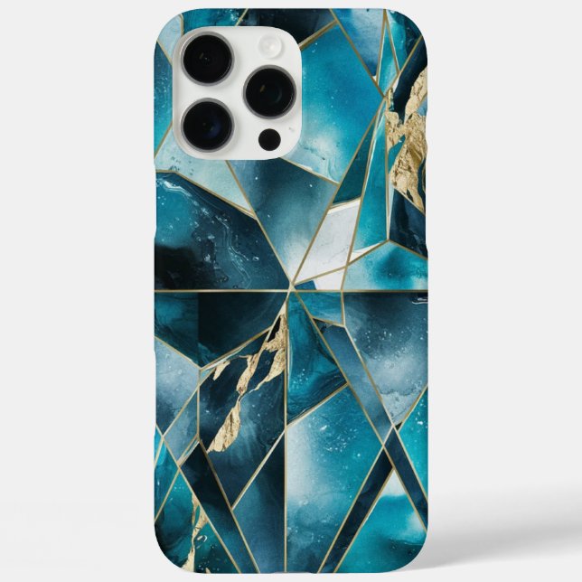 Elegant Copper | Feminine Opulent Teal Gold Case-M Case-Mate iPhone Case (Back)