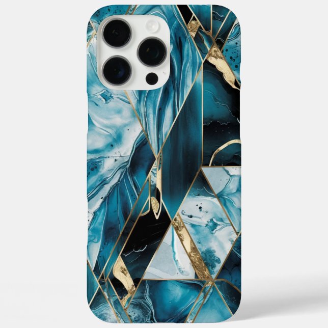 Elegant Copper | Feminine Opulent Teal Gold Case-M Case-Mate iPhone Case (Back)