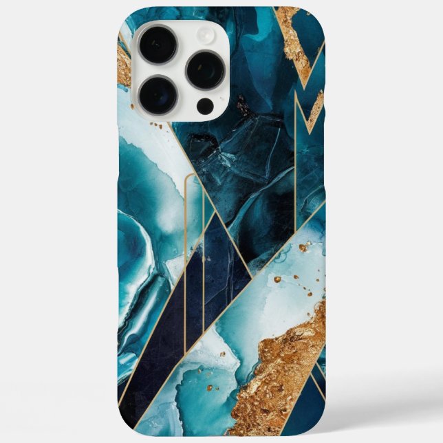 Elegant Copper | Feminine Opulent Teal Gold Case-M Case-Mate iPhone Case (Back)