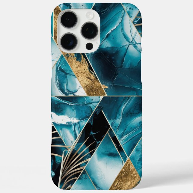 Elegant Copper | Feminine Opulent Teal Gold Case-M Case-Mate iPhone Case (Back)