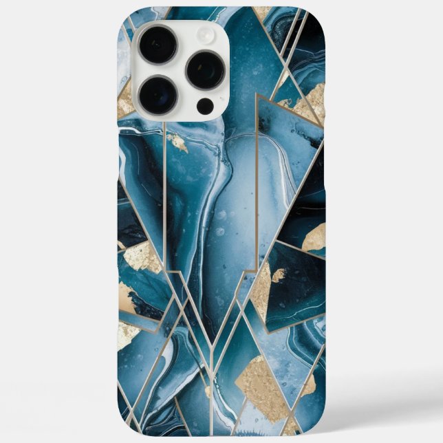 Elegant Copper | Feminine Opulent Teal Gold Case-M Case-Mate iPhone Case (Back)