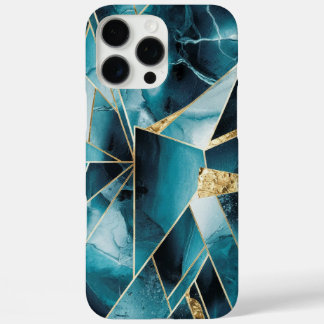 Elegant Copper | Feminine Opulent Teal Gold Case-M iPhone 16 Pro Max Case