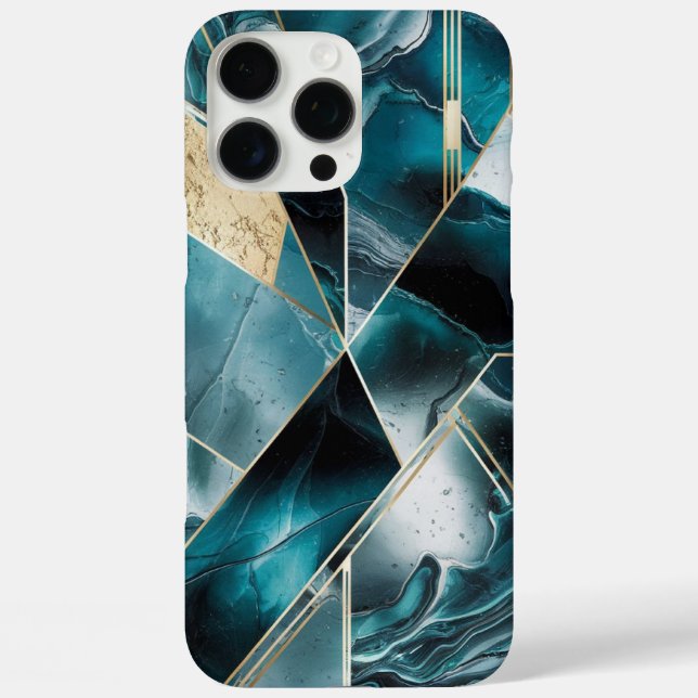 Elegant Copper | Feminine Opulent Teal Gold Case-M Case-Mate iPhone Case (Back)