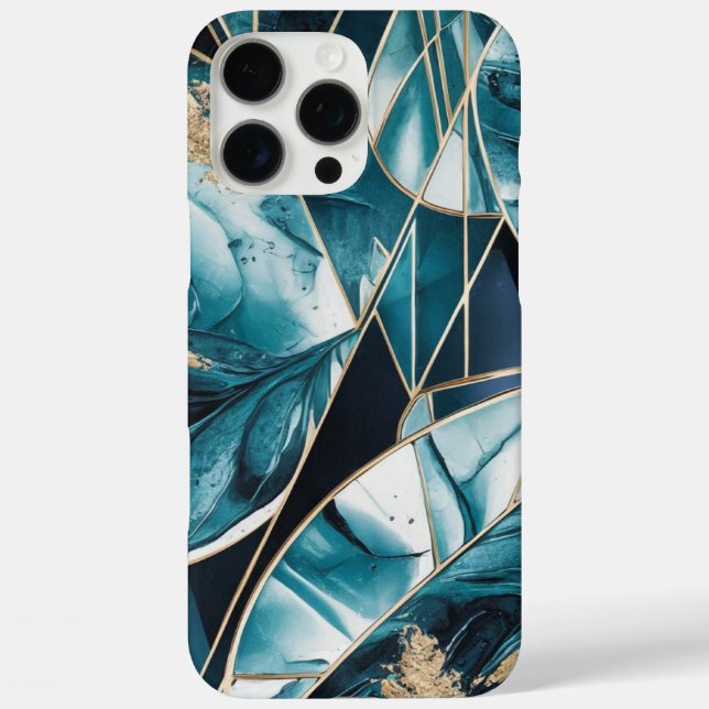 Elegant Copper | Feminine Opulent Teal Gold Case-M Case-Mate iPhone Case (Back)