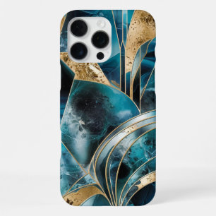 Elegant Copper Feminine Opulent Teal Gold Case-M iPhone 16 Pro Max Case
