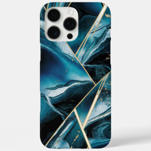 Elegant Copper Feminine Opulent Teal Gold iPhone 16 Pro Max Case