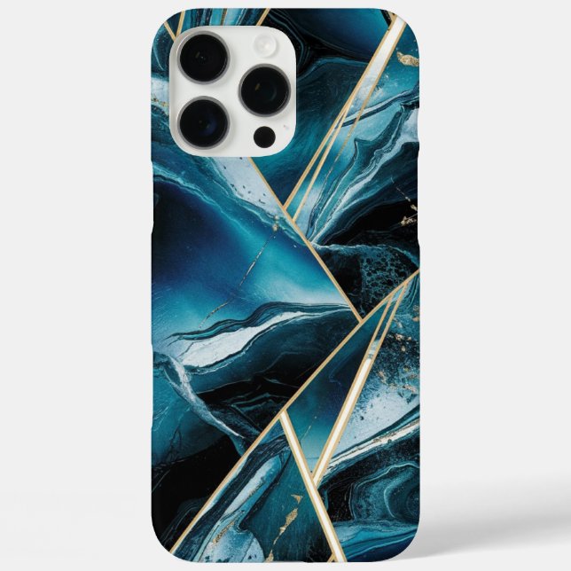 Elegant Copper | Feminine Opulent Teal Gold Case-Mate iPhone Case (Back)