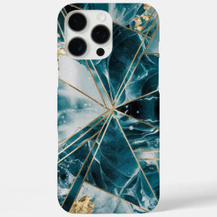Elegant Copper Feminine Opulent Teal Gold iPhone 16 Pro Max Case