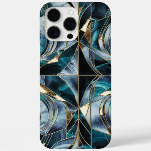 Elegant Copper Feminine Opulent Teal Gold iPhone 16 Pro Max Case