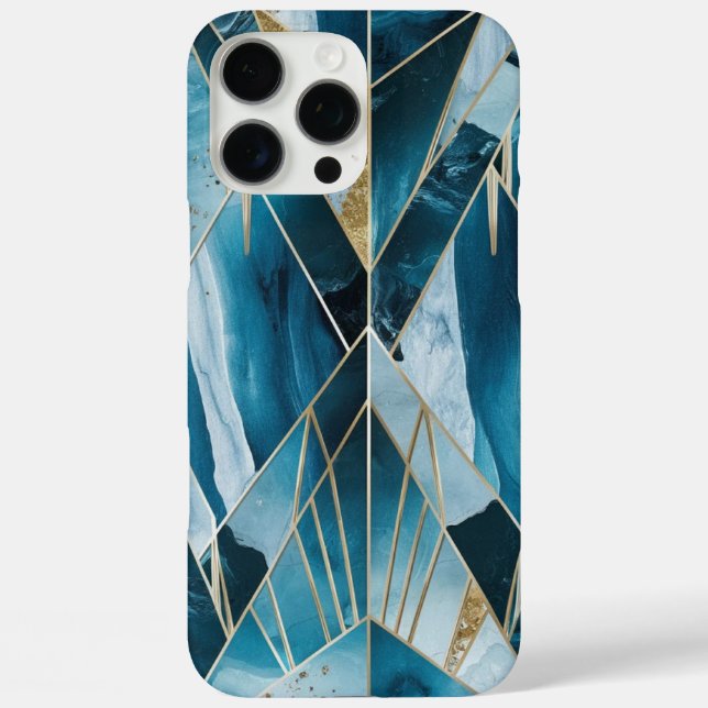 Elegant Copper | Feminine Opulent Teal Gold Case-Mate iPhone Case (Back)
