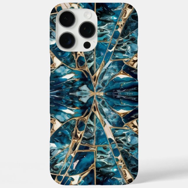 Elegant Copper | Feminine Opulent Teal Gold Case-Mate iPhone Case (Back)