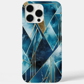 Elegant Copper | Feminine Opulent Teal Gold iPhone 16 Pro Max Case