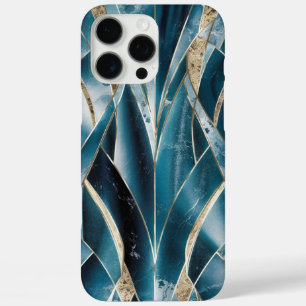 Elegant Copper Feminine Opulent Teal Gold iPhone 16 Pro Max Case
