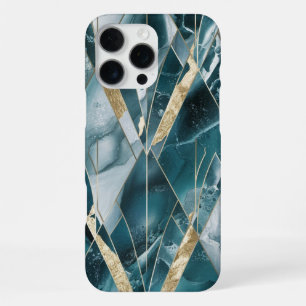 Elegant Copper Feminine Opulent Teal Gold iPhone 16 Pro Max Case