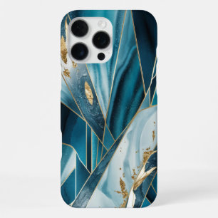 Elegant Copper Feminine Opulent Teal Gold iPhone 16 Pro Max Case