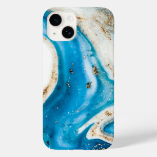 Elegant Copper Girly Rose Gold Marble Case-Mate iPhone 14 Case