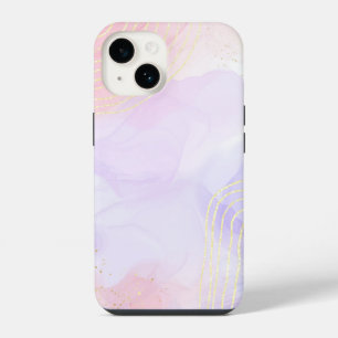 Elegant Copper Girly Rose Gold Marble iPhone 14 Case