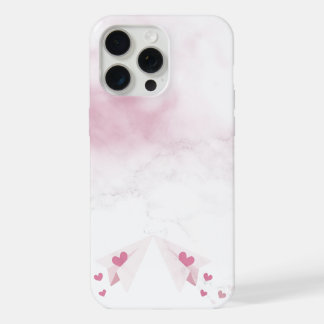 Elegant Copper | Girly Rose Gold Marble iPhone 15 Pro Max Case