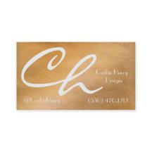 Elegant Copper Metal White Luxury with QR Code