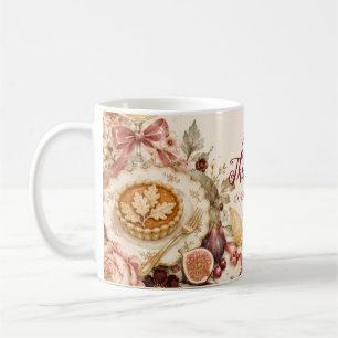 Elegant Coquette Friendsgiving Dinner Coffee Mug